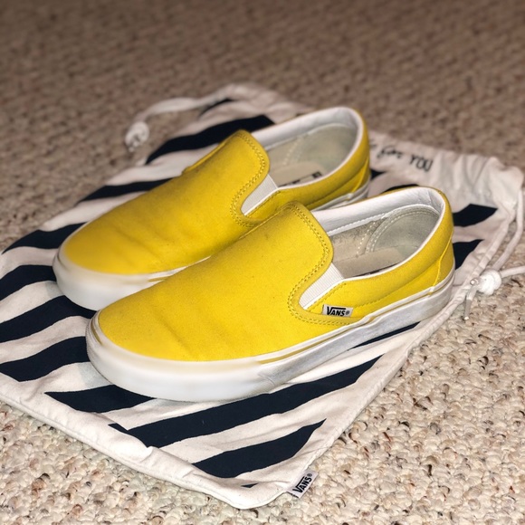 solid yellow vans